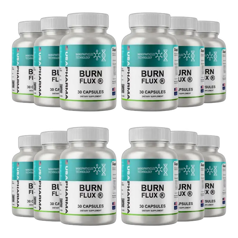 BURNFLUX 12 bottles: 12 month supply